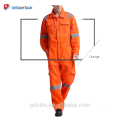 Прочный оранжевый ленты соотвествуя en471 Отражательная безопасности комбинезон работ спецодежды комбинезон с 2 карманами 